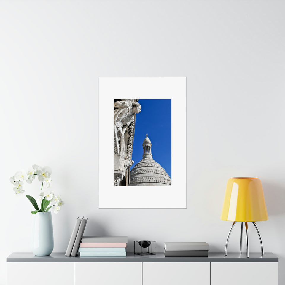 Basilica of the Sacred Heart of Paris Fine Art Print Matte Vertical Posters