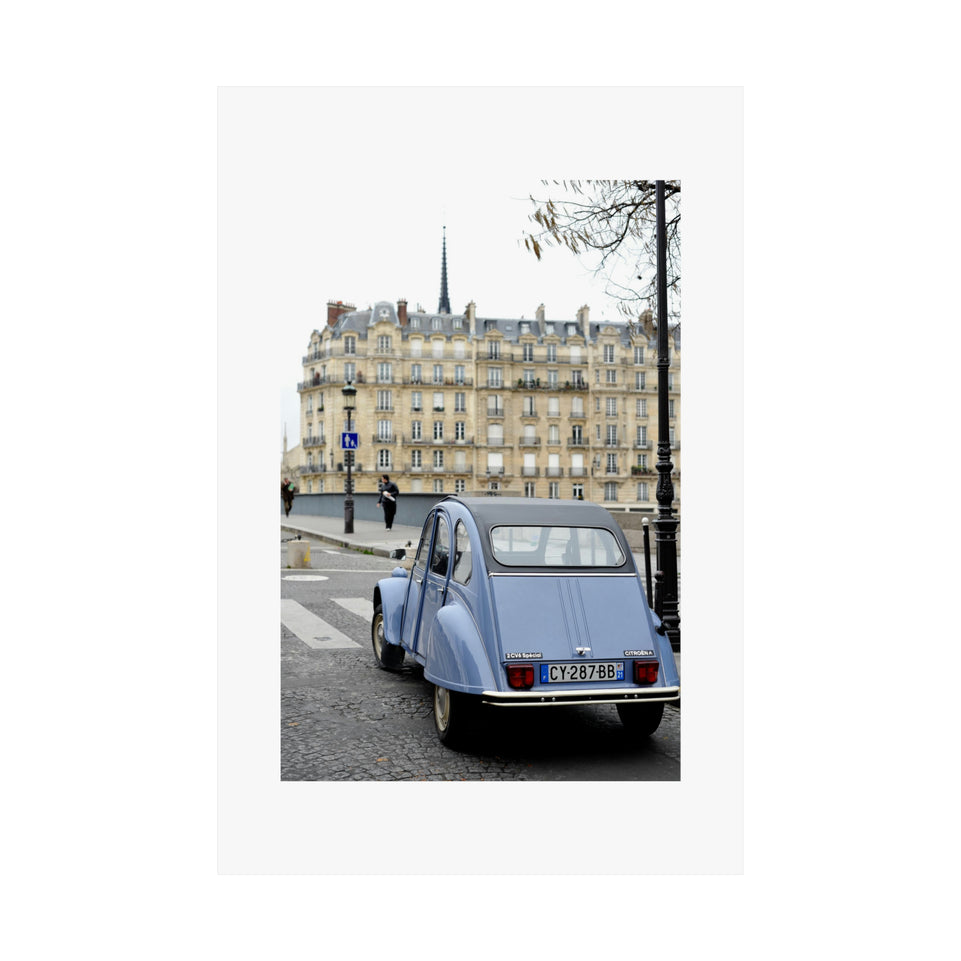 Parisian Car Fine Art Print Matte Vertical Posters